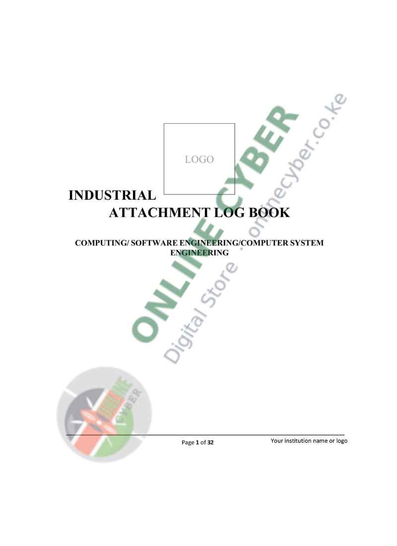 Preview of Attachment Logbook Template