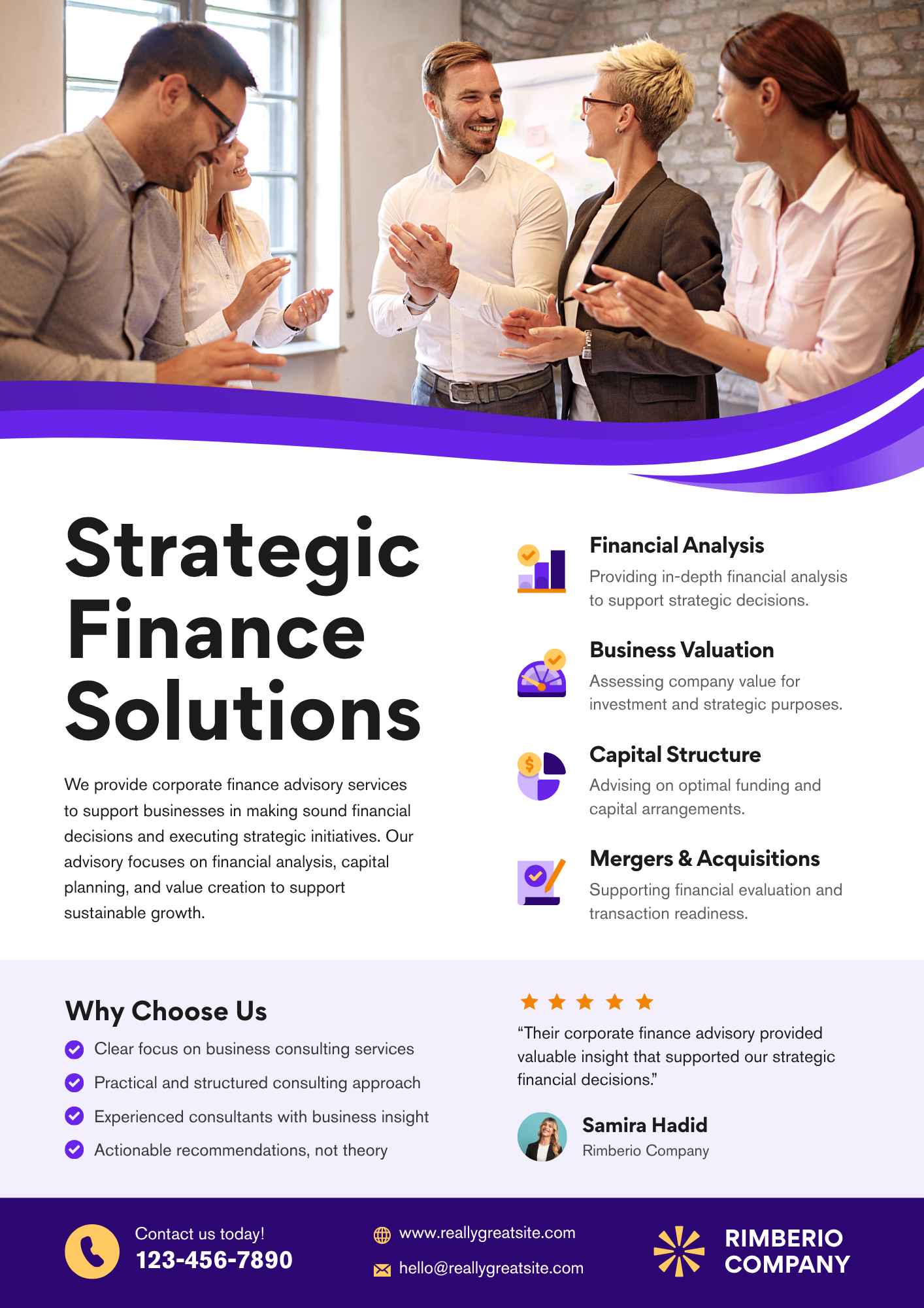 Financing Posters
