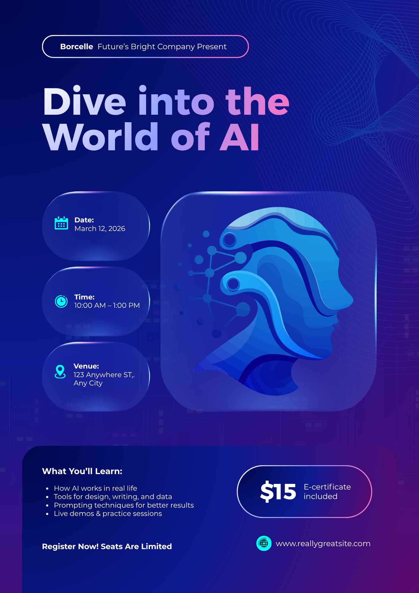AI Themed Posters with Graphics