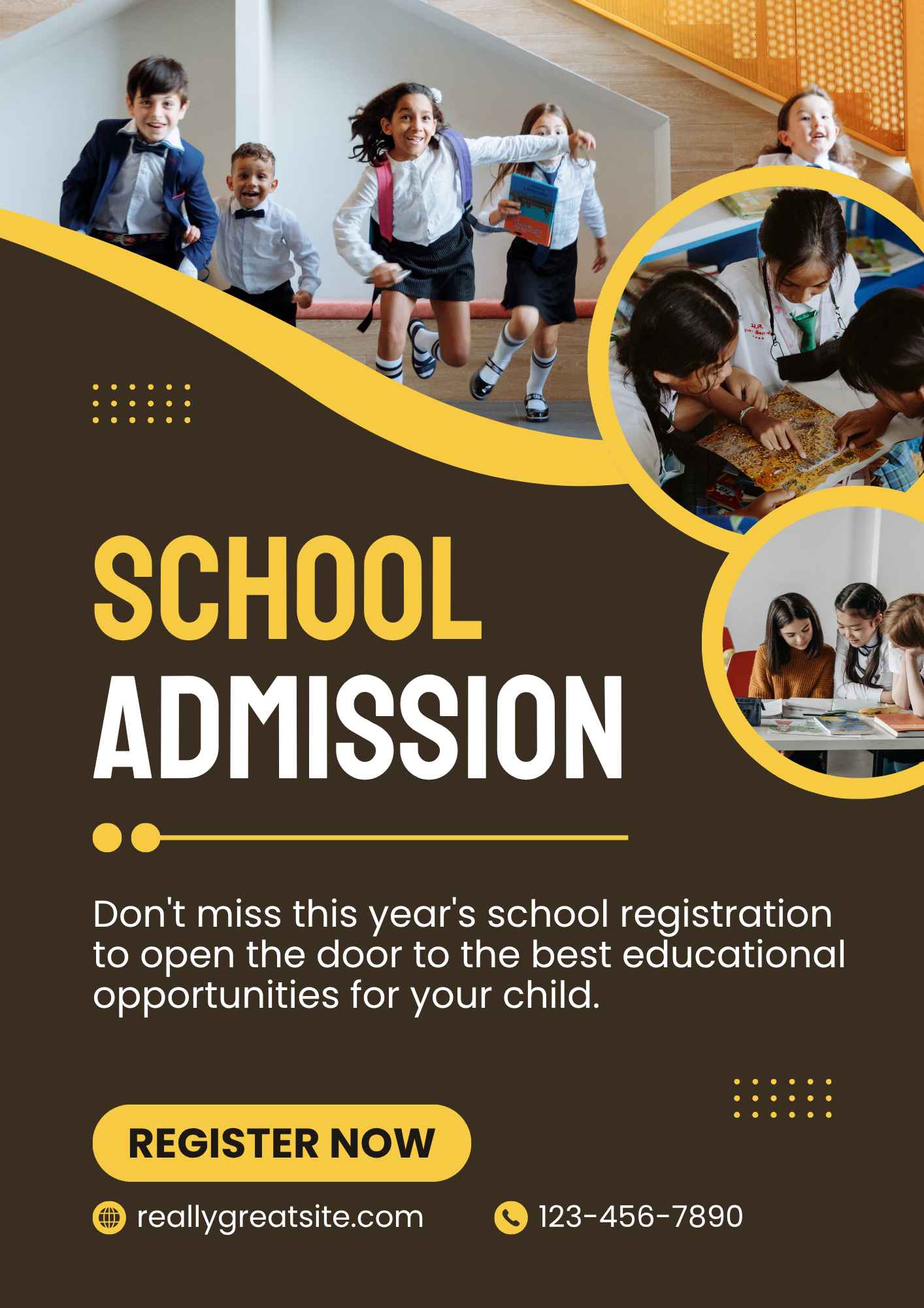 School Admission Posters